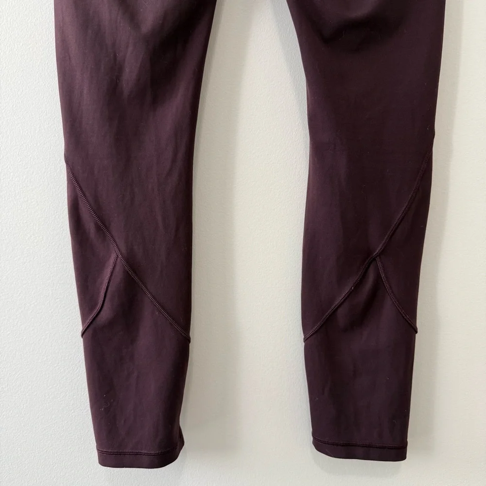 Lululemon In Movement Leggings 25" Dark Purple Everlux Sz 6 - Picture 7 of 15